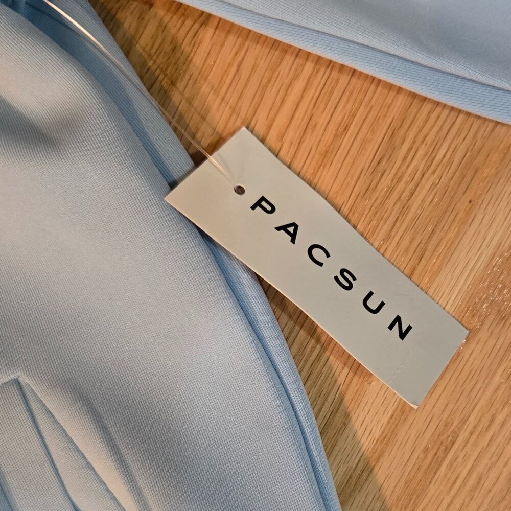 PacSun Stripe Mock Neck Track Jacket - Picture 4 of 5
